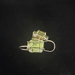 Luxe Green Gemstone Earrings